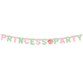 Haza witbaard letterguirlande princess party
