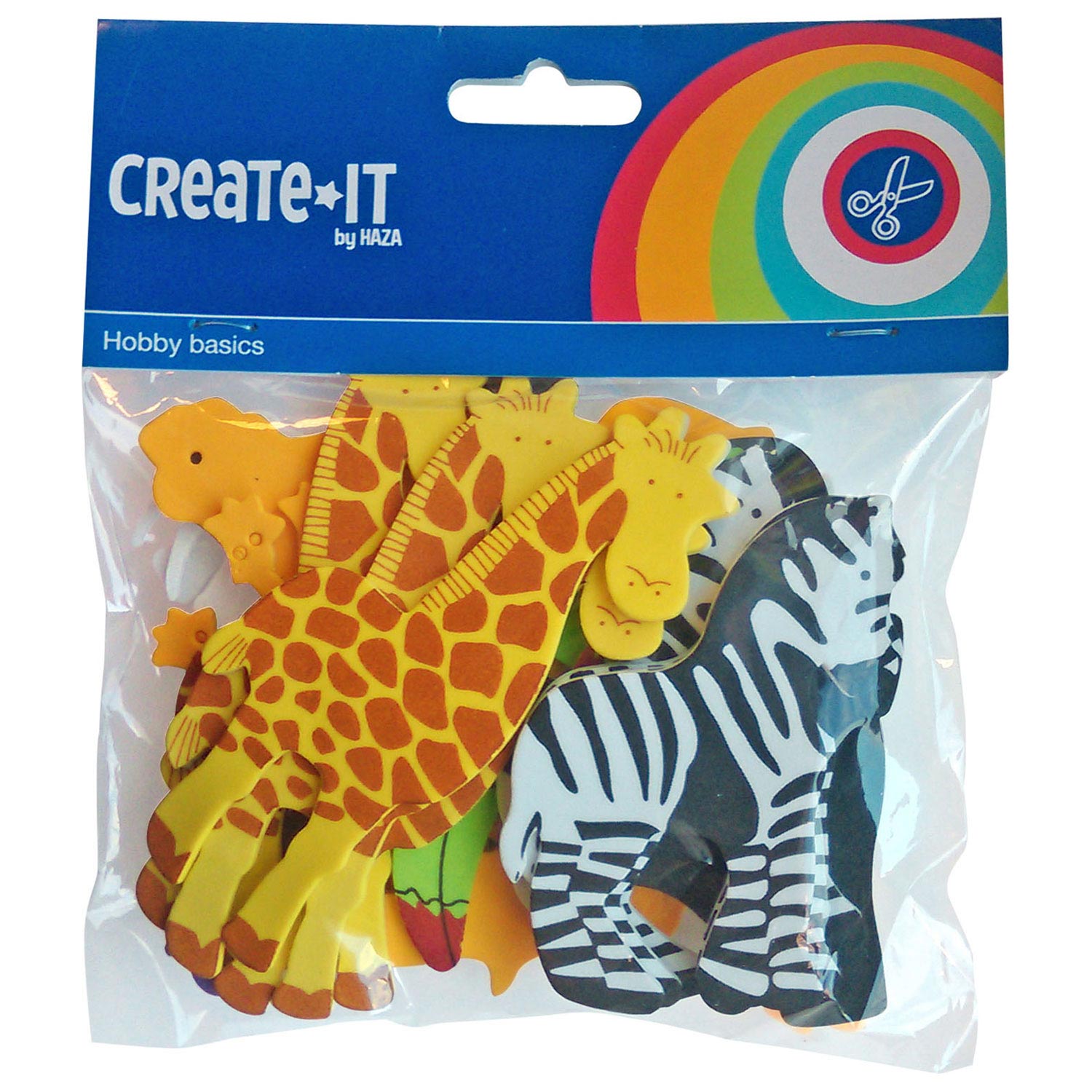 Haza Witbaard - Haza Witbaard Foamstickers dieren 32st.