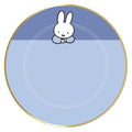 Haza witbaard bordjes nijntje blauw, 8st.