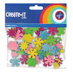 Haza Witbaard - Haza Witbaard Foamstickers bloemen glitter 25st.