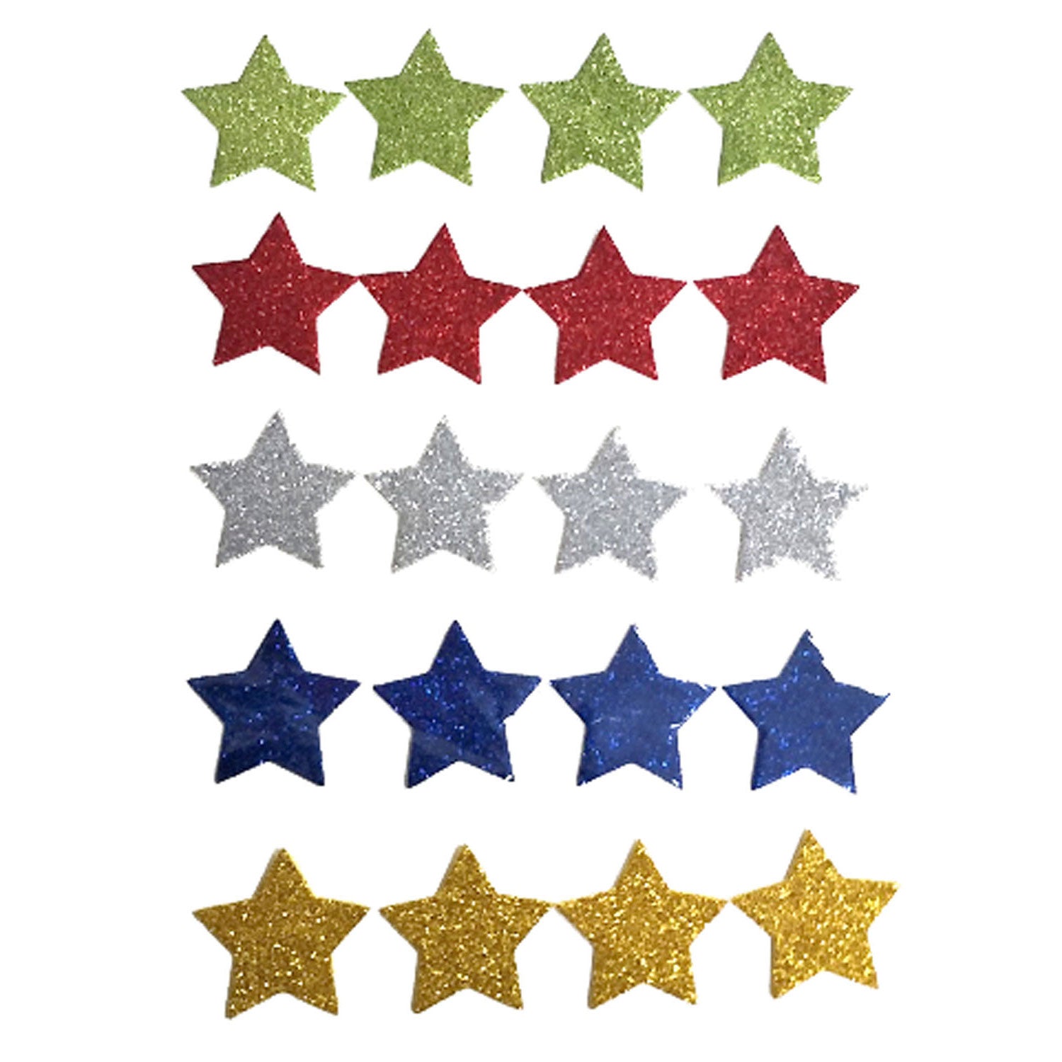 Haza Witbaard - Haza Witbaard Foamstickers sterren glitter 54 stuks