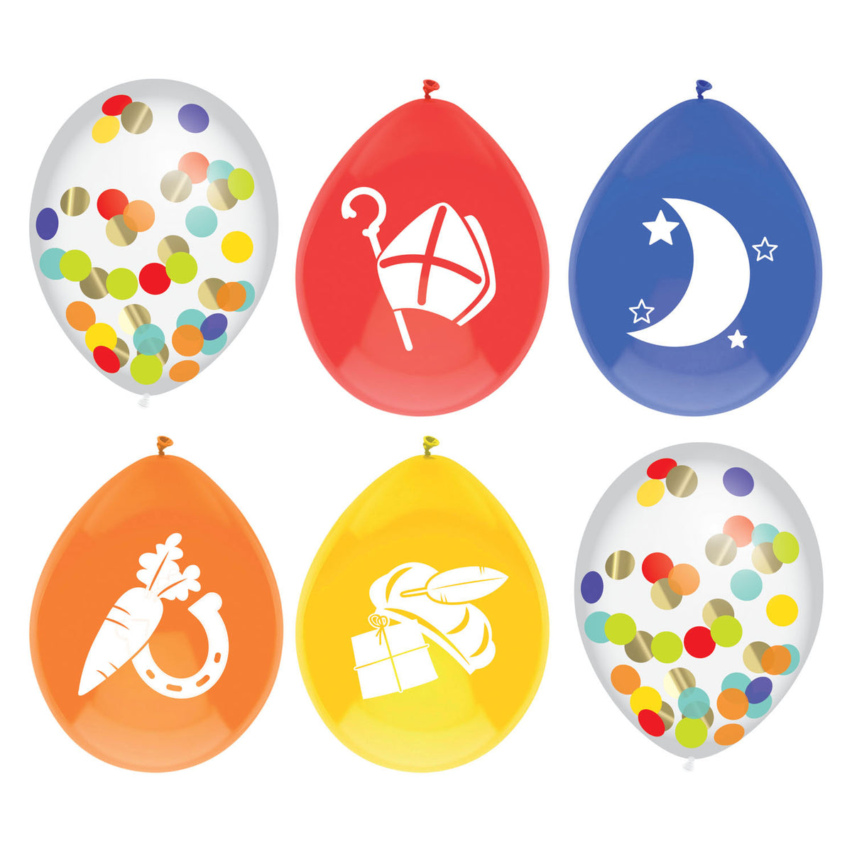 Haza Witbaard - Haza Witbaard Ballonnenmix sint 6 stuks