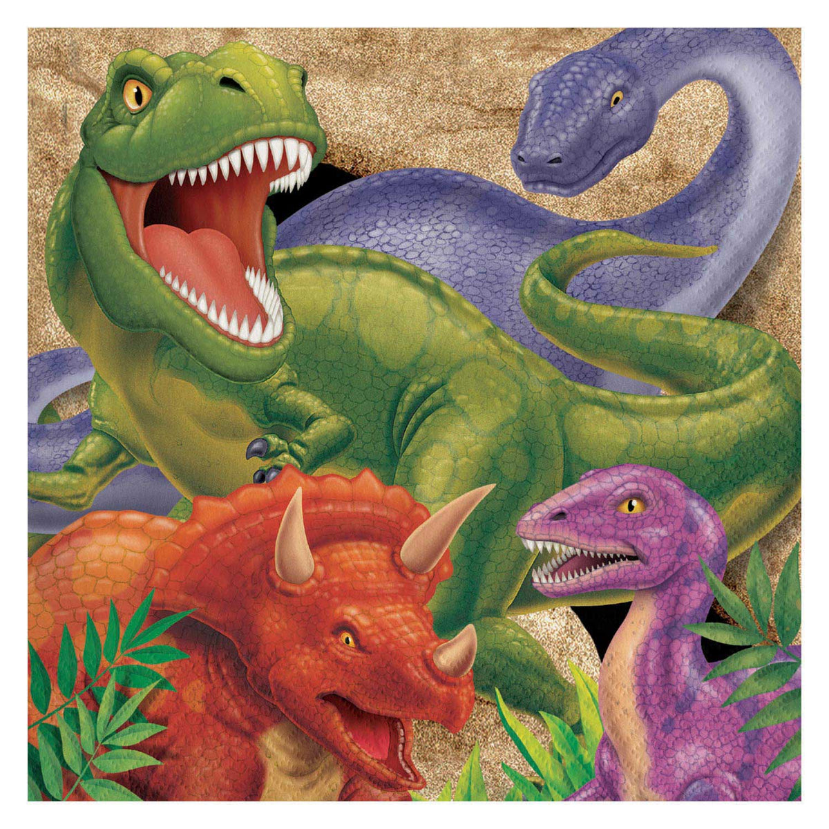 Haza Witbaard - Haza Witbaard Dino servetten 16 stuks
