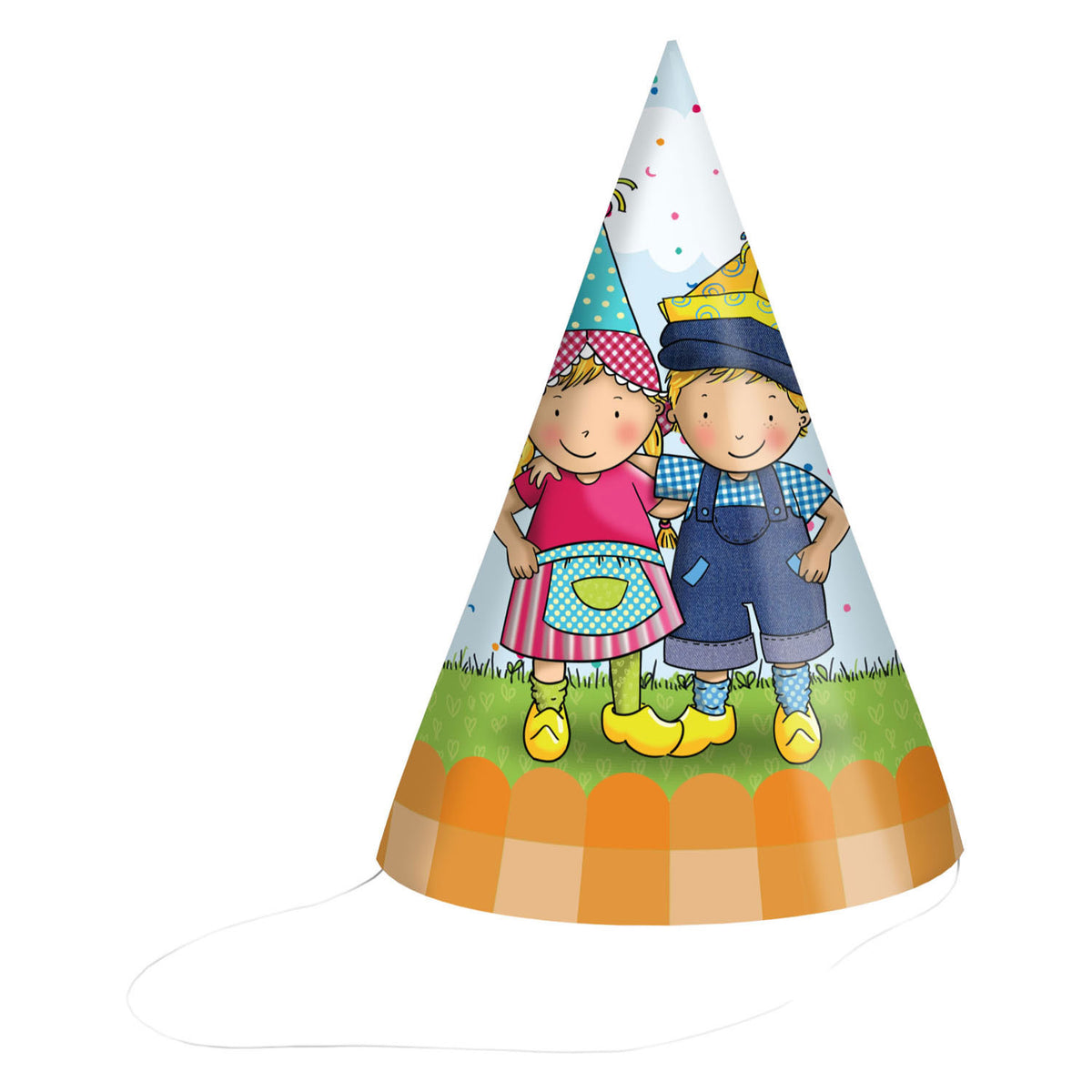 Haza Witbaard - Haza Witbaard Feesthoedjes fien & teun 16cm fsc - 6 stuks