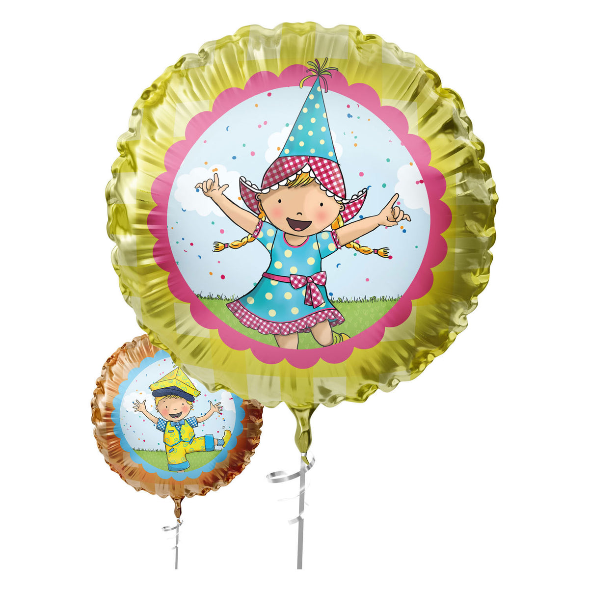 Haza Witbaard - Haza Witbaard Folieballon fien & teun - 45cm