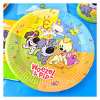 Haza Witbaard - Haza Witbaard Borden woezel & pip 23cm fsc - 8st.