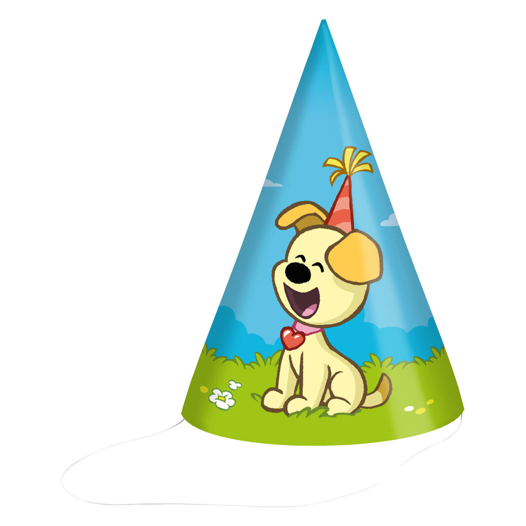 Haza Witbaard - Haza Witbaard Feesthoedjes woezel & pip 16cm fsc - 6st