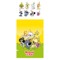 Haza witbaard uitdeelzakjes woezel pip met stickers 20x13cm fsc - 8st.