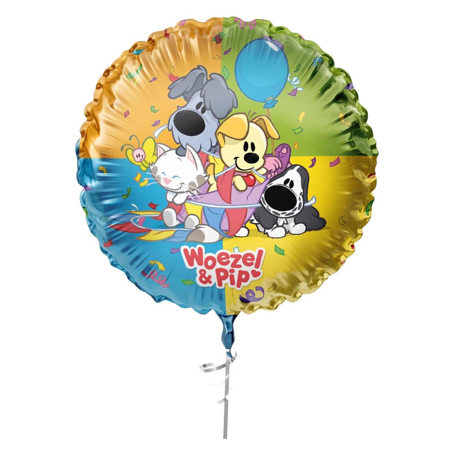 Haza Witbaard - Haza Witbaard Folieballon woezel & pip - 45cm