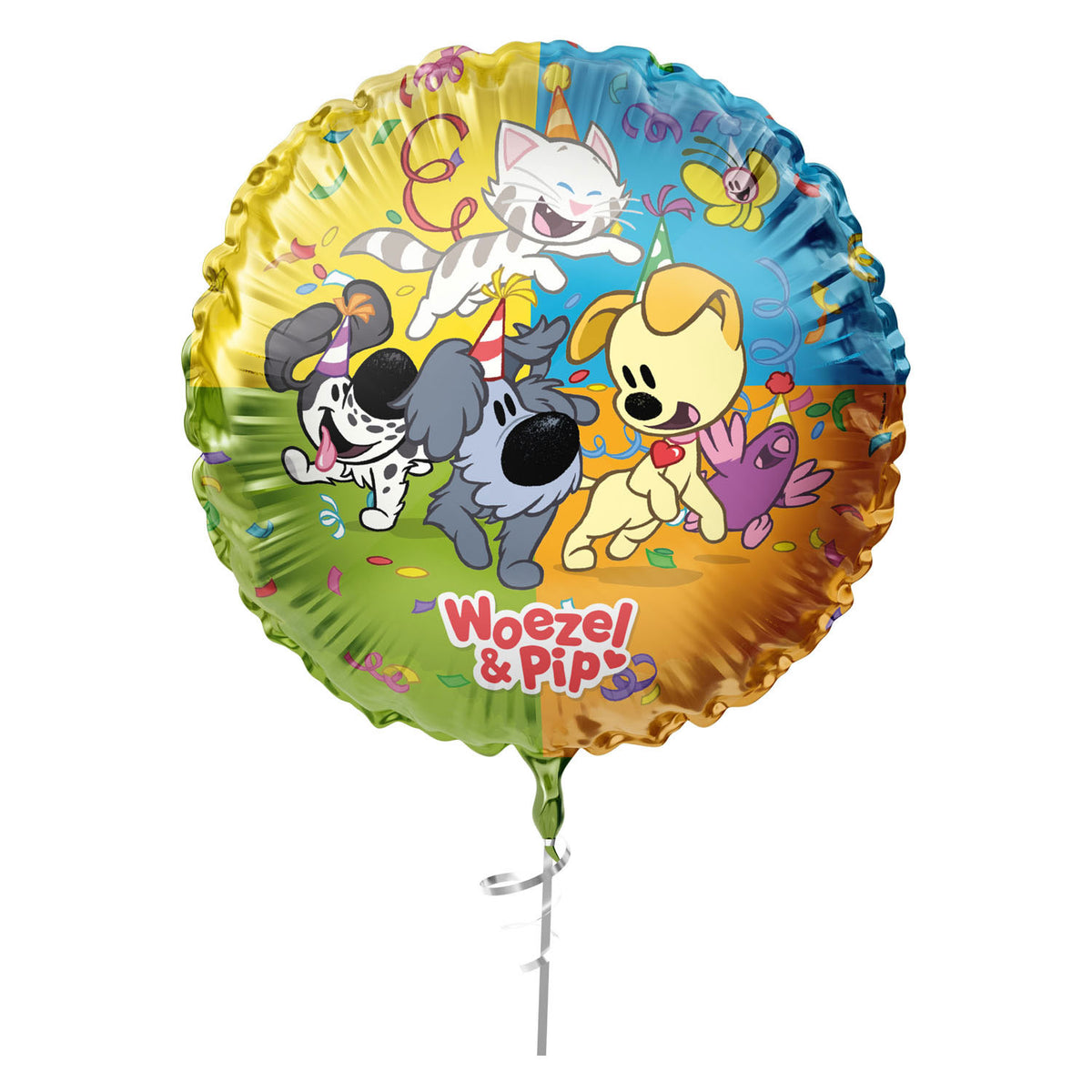 Haza Witbaard - Haza Witbaard Folieballon woezel & pip - 45cm