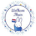 Haza Witbaard - Haza Witbaard Deurbord nijntje delfts blauw - 50cm