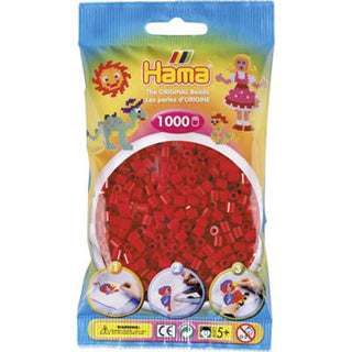 Hama strijkkralen 1000 stuks donkerrood | 5 stuks