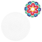 Hama strijkkralen grondplaat rond medium wit | 5 stuks