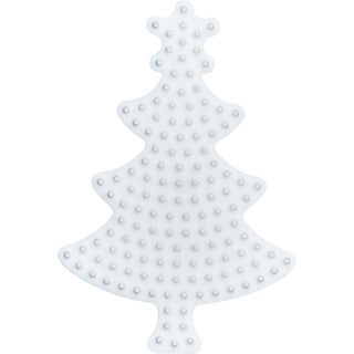 Hama - Hama strijkkralen grondplaat kerstboom wit | 5 stuks
