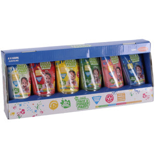 Natural face finger paint 6-pack