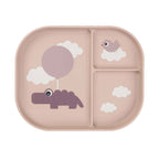 Done by deer vakjesbord blije wolken roze