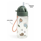 Done by deer drinkfles met rietje tiny trails groen - 350 ml