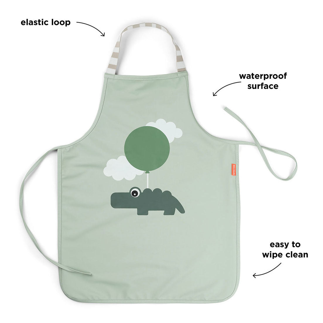 Done by deer waterdicht kinderschort happy clouds - groen
