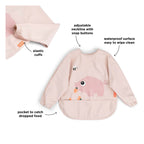 Done by deer slabbetje met mouwen en opvangvak tiny farm - roze