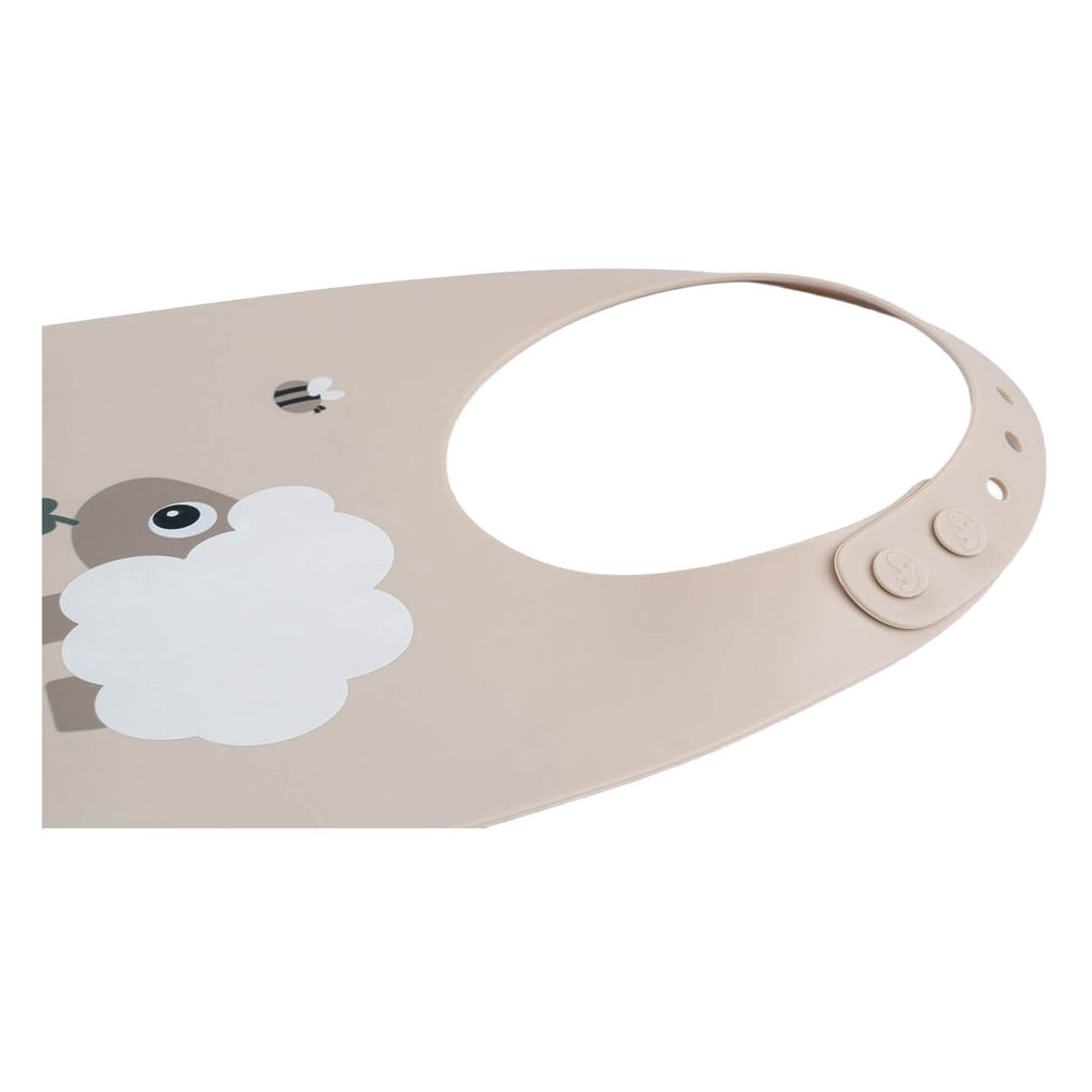 Done by deer siliconen slabbetje sheepy - zand