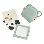 Done by deer baby contrastkaarten houder tiny farm - groen