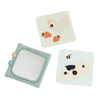 Done by deer baby contrastkaarten houder tiny farm - groen