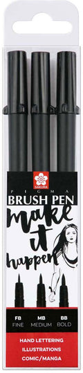 Sakura - Sakura pigma penseel pen set 3 x fb mb bb