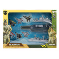 Toi-toys toi toys alfafox militair vliegdekschip + lanceer straaljagers