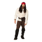 Boland pruik tobias met bandana, snor en baard