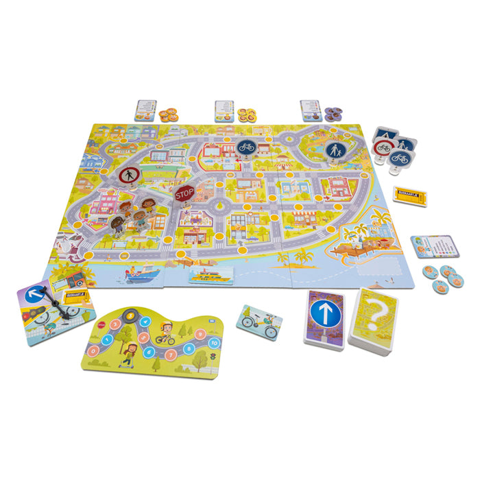 Tactic ik leer: het verkeersspel – bordspel – educatief – leerzaam spel over verkeersregels en verkeersborden – 2 tot 4 spelers – vanaf 6 jaar