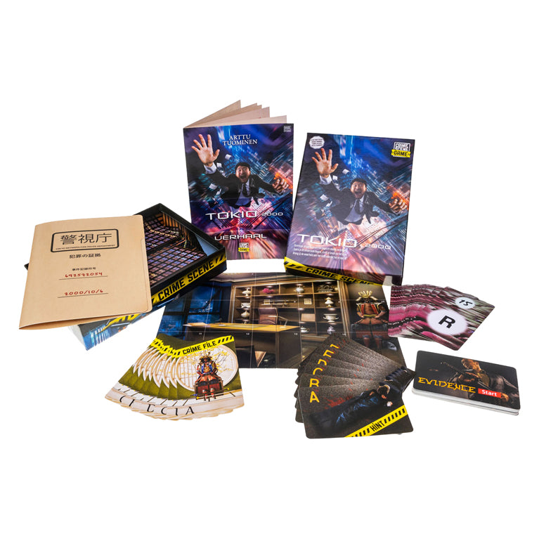 Tactic - Tactic crime scene tokyo 2000 – bordspel – misdaadspel – complex stadsdrama in japan – diepgaand onderzoek en deductie – crime scene serie – game storm studio – 1 of meer spelers – vanaf 18 jaar
