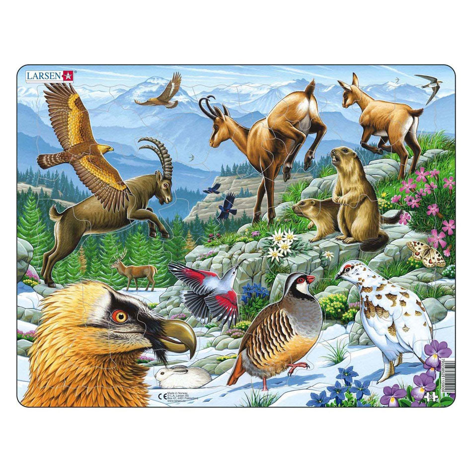 Selecta - Selecta Larsen legpuzzel dieren - alpen 55st.