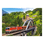 Castorland legpuzzel train on the bridge, 500st.