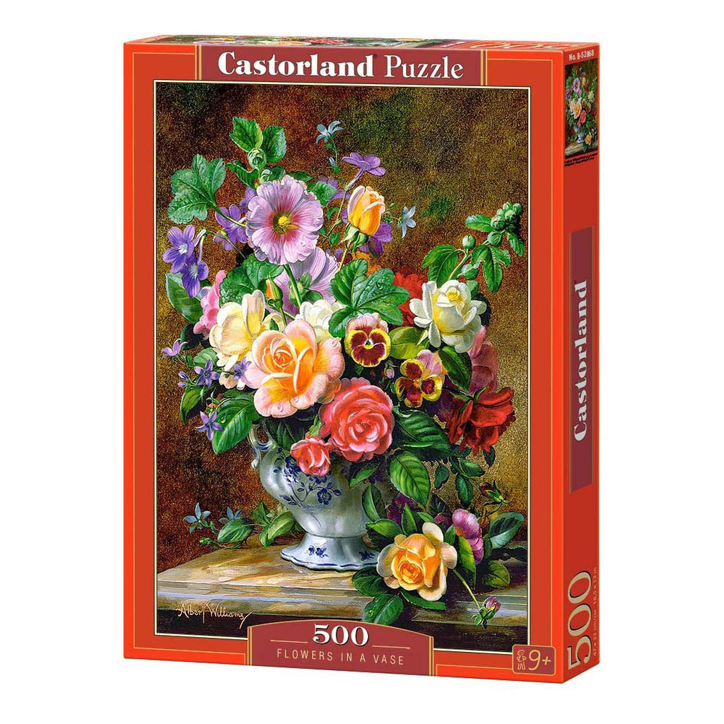 Selecta castorland legpuzzel flowers in a vase, 500st.