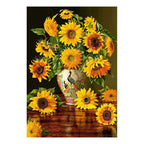 Castorland legpuzzel sunflowers in a peacock vase, 1000st.