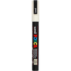 Uni posca pc3m acrylmarker ivoor - ronde punt tot 1,3 mm