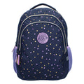 Milky kiss rugzak dotted delight paars gouden stippen, 3-vaks
