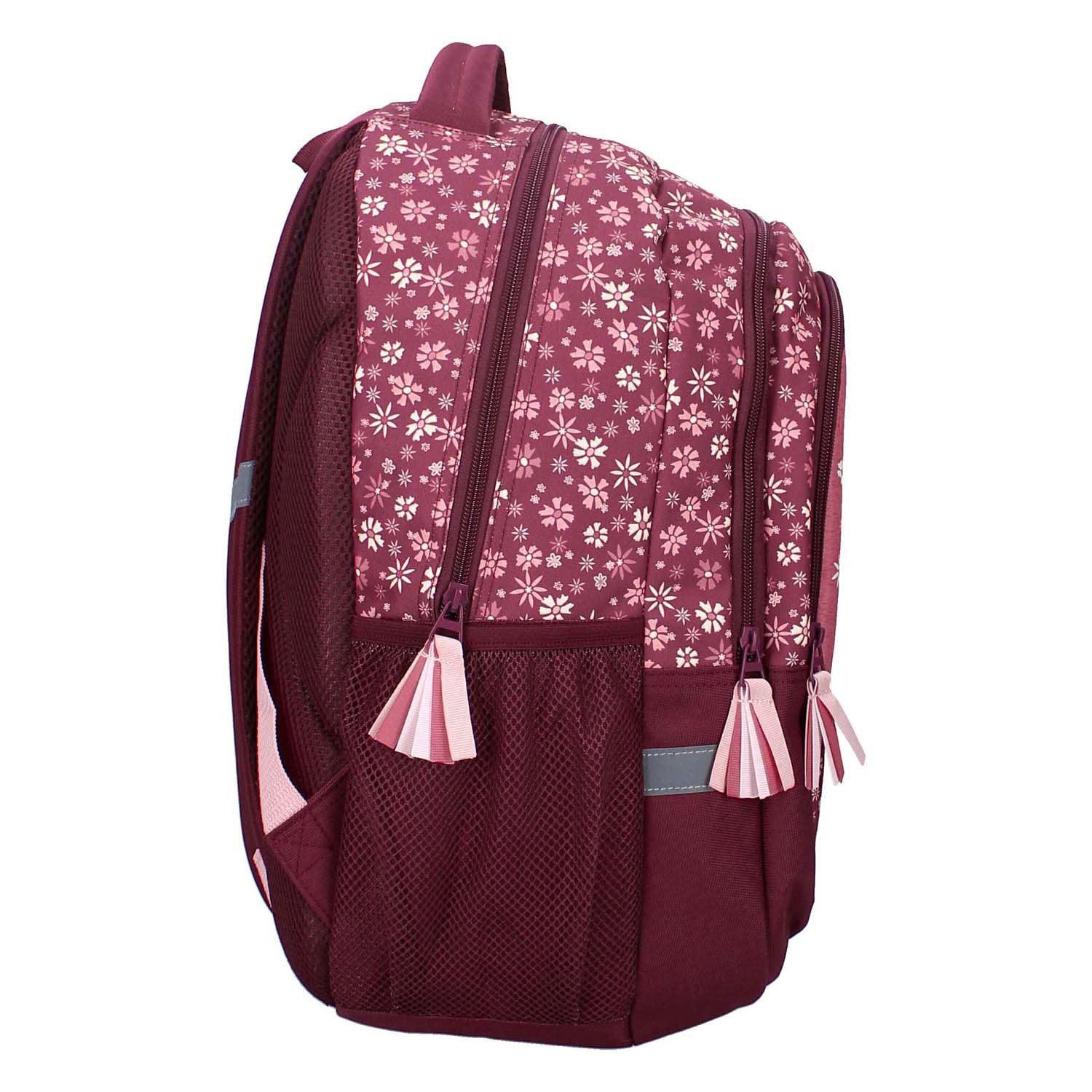 Milky kiss rugzak wild bliss bloemen, 3-vaks