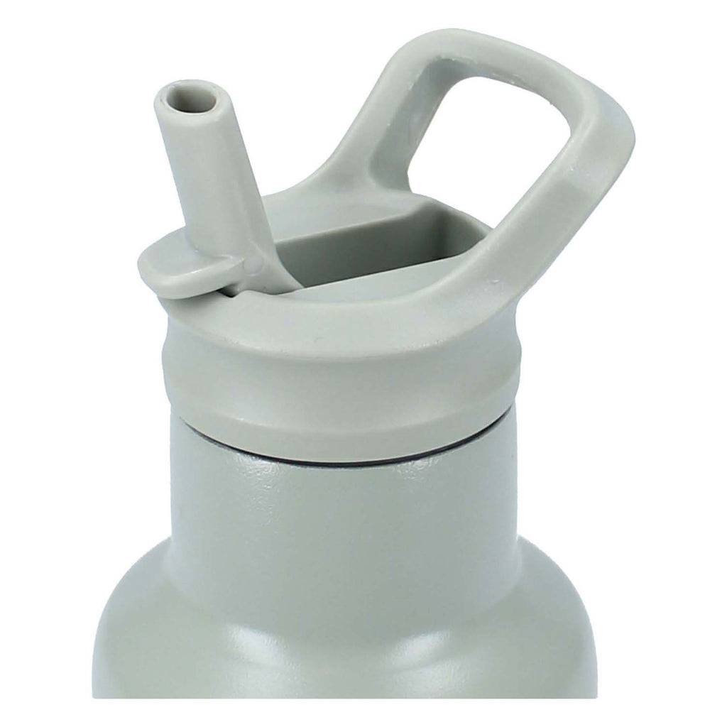 Kidzroom - small talk - schoolbeker en drinkfles - 350ml - stainless steel - dino's - groen