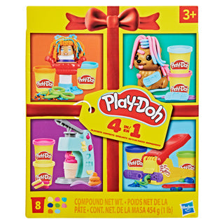 Play-Doh -Doh mini classic bundel - 4in1 speelset - 8 kleipotjes