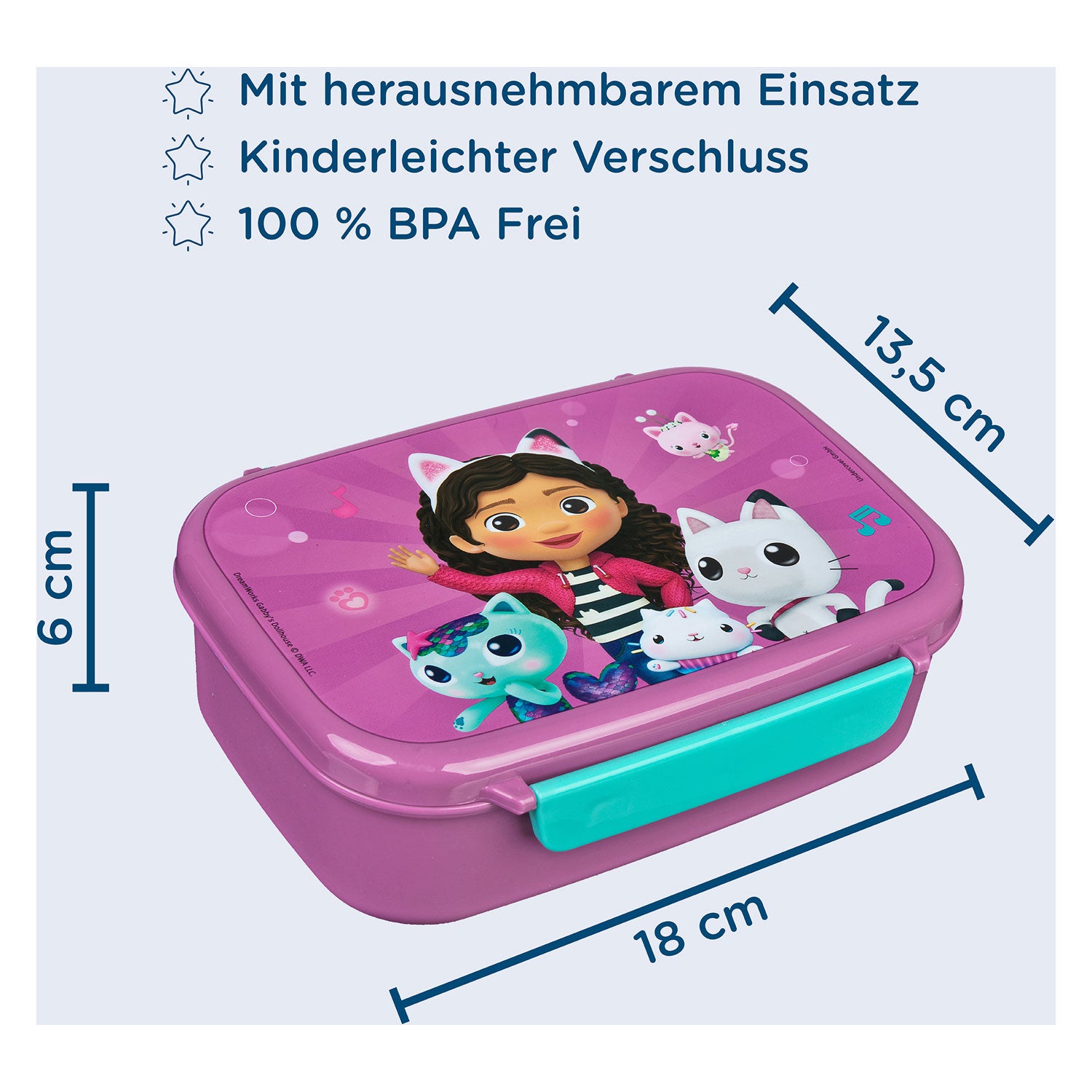 Undercover - Undercover Gabby's dollhouse lunchbox | 4 stuks