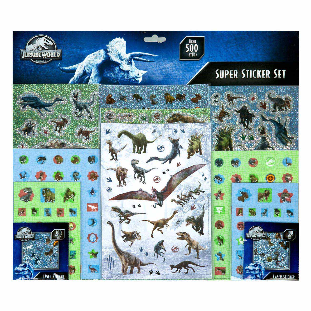 Undercover - Undercover Jurassic world stickerset 500st.