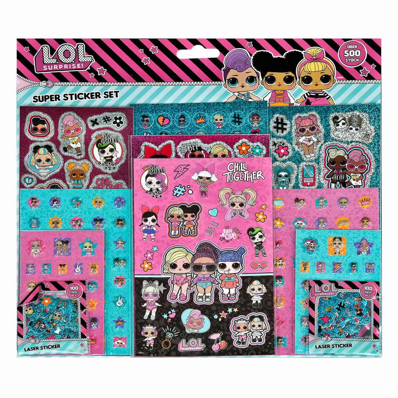 L.o.l. surprise! l.o.l surprise! super stickerset, 500st.