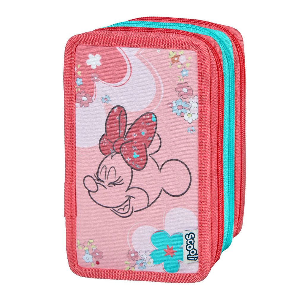 Undercover 3-vaks gevulde etui minnie mouse