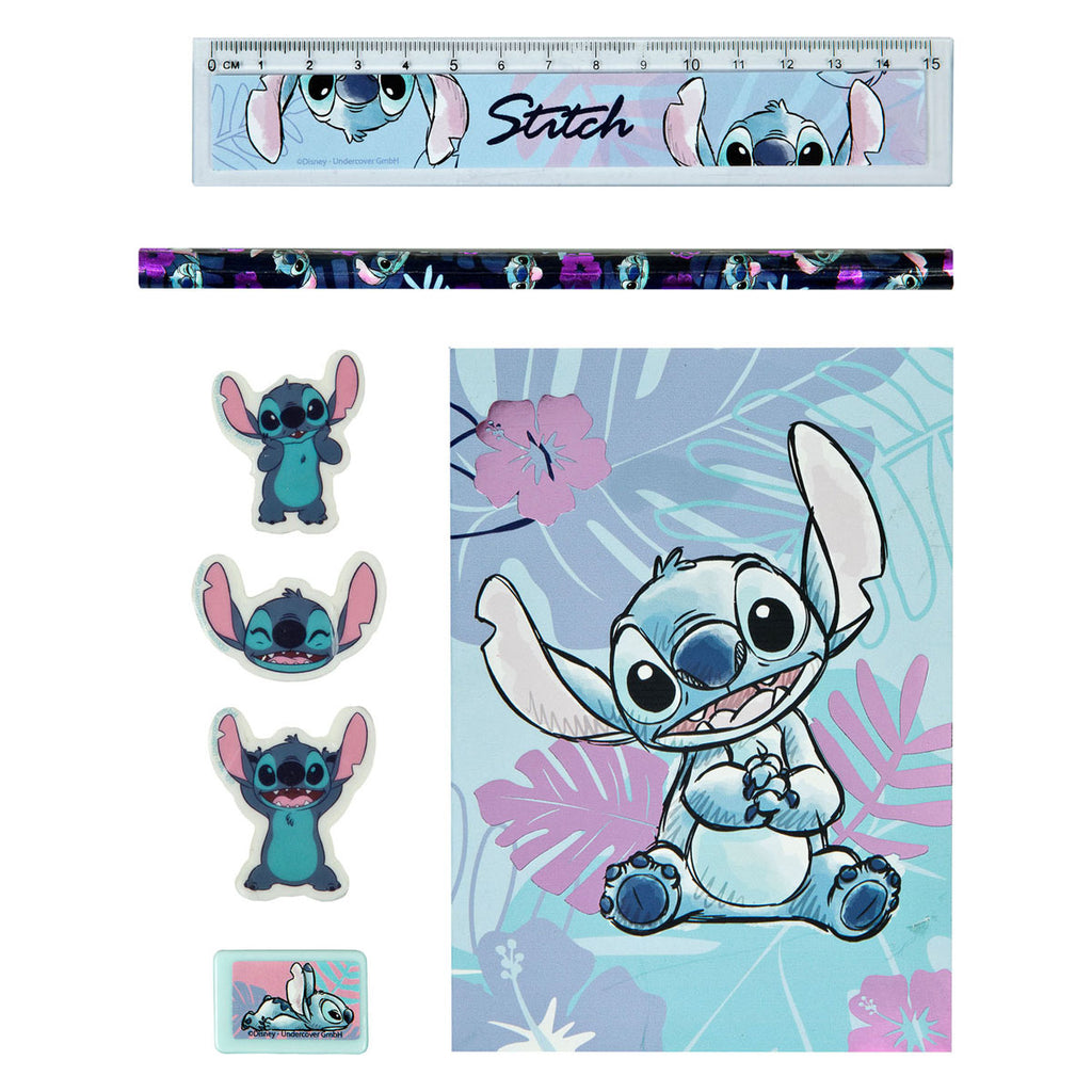 Merkloos sans marque notitie en schrijfset stitch