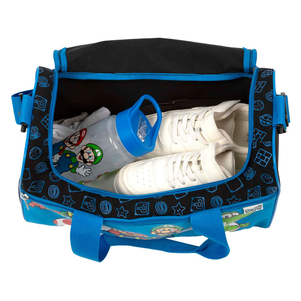 Undercover sporttas super mario blauw