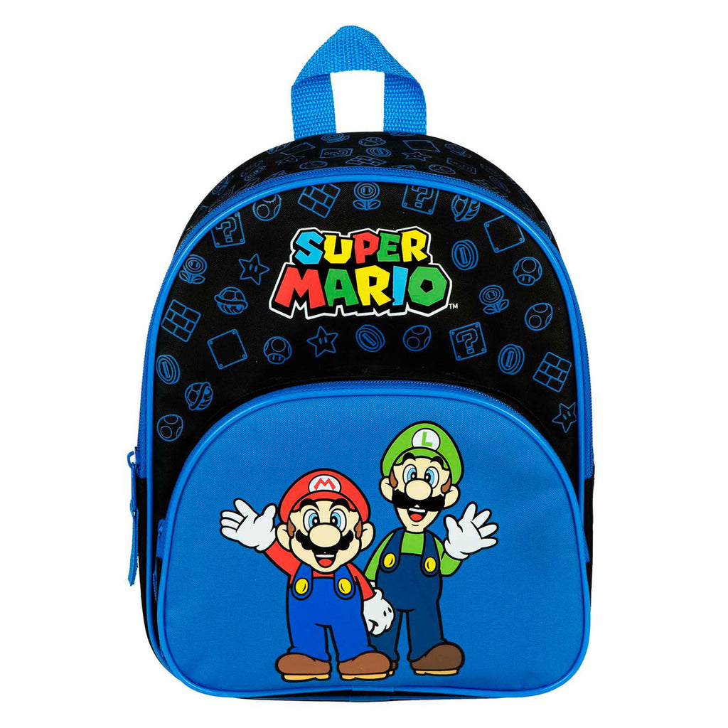 Undercover - Undercover Rugzak met voorvak super mario blauw