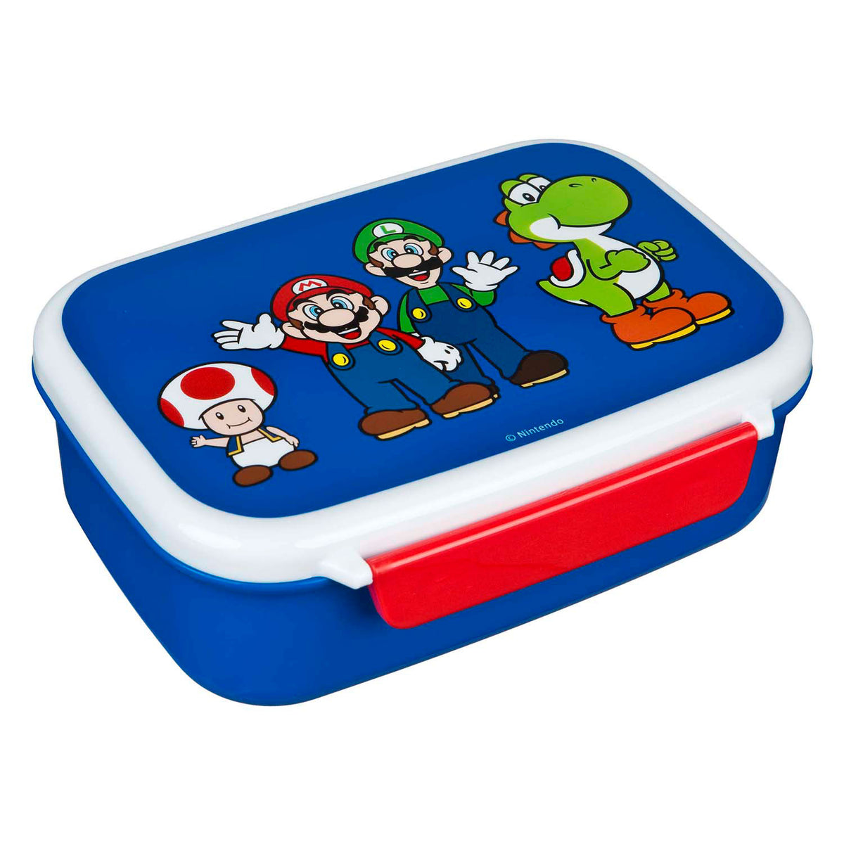 Super Mario - Super Mario lunchset - lunchbox - drinkfles - blauw - lunchbox kinderen