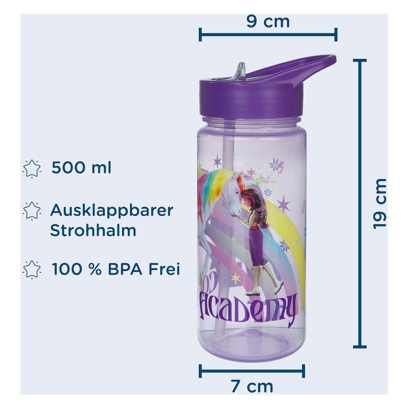Undercover - Undercover Unicorn academy drinkbeker 500ml eenhoorn regenboog design.
