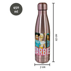 Undercover barbie drinkfles rvs 450ml multicolor kindvriendelijk.